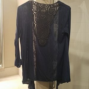 Maurices cardigan, embroidered back